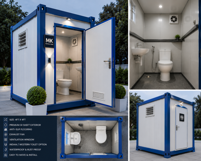 Portable toilet cabin - MK Portable Cabin
