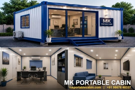 Portable office cabin manufactured by MK Portable Cabin, Mumbai