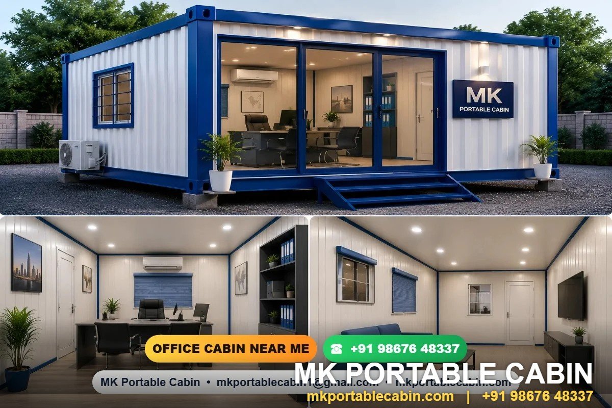 Warehouse office cabin manufacturer in Thane and Bhiwandi — MK Portable Cabin