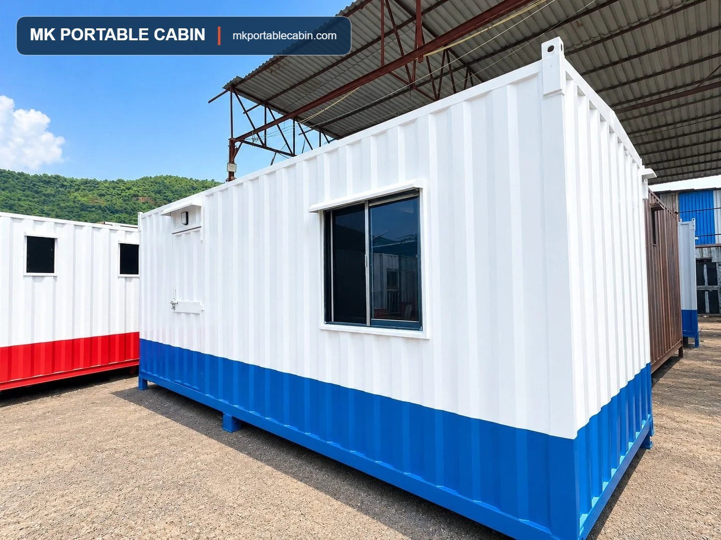 Used shipping container office converted at MK Portable Cabin, Mumbra, Thane