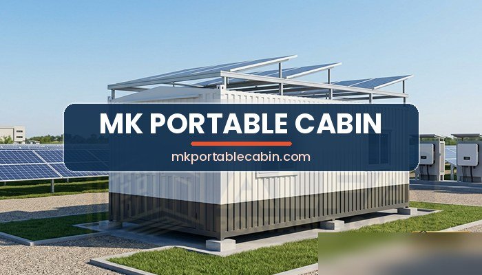 10x20 solar portable office cabin built at Mumbra, Thane
